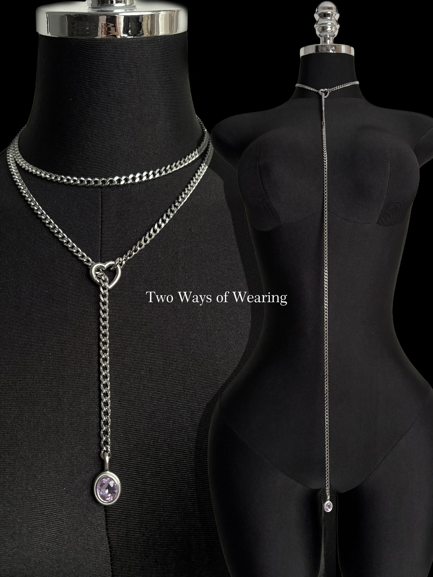 LoveChains™ - Crystal Charm Loop Slip Choker