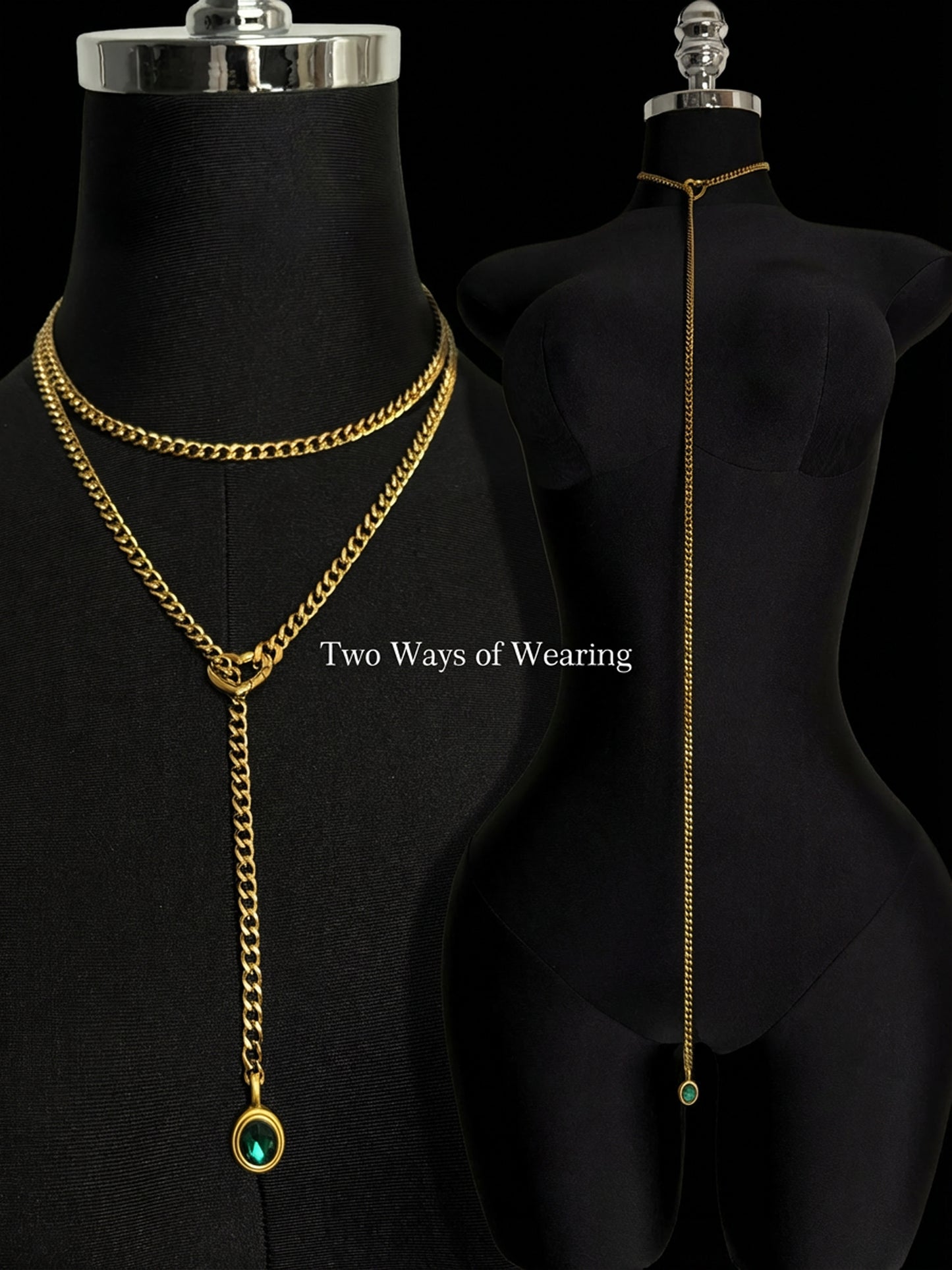LoveChains™ - Crystal Charm Loop Slip Choker