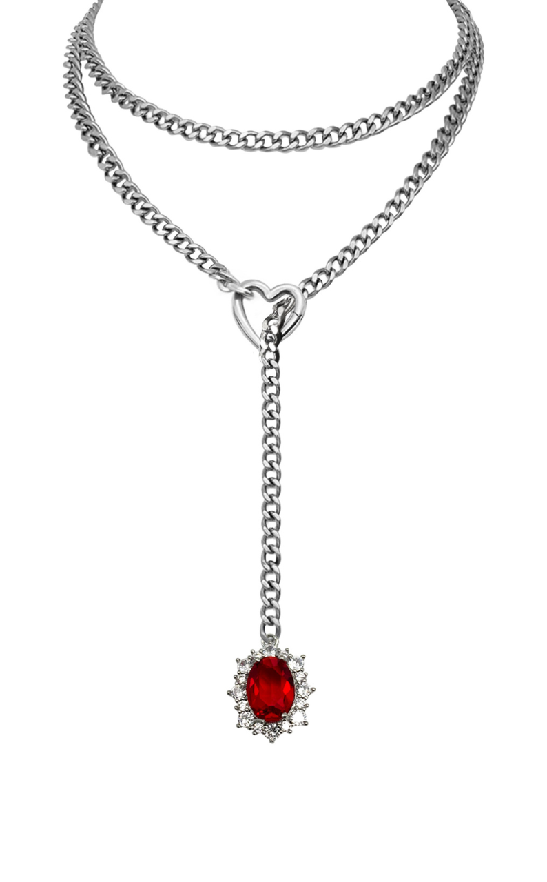 LoveChains™ - Gemstone Charm Loop Choker