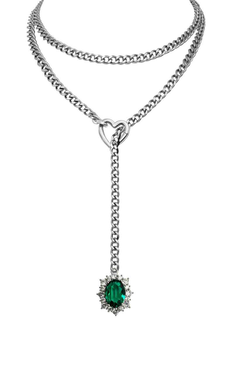 LoveChains™ - Gemstone Charm Loop Choker