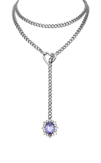 LoveChains™ - Gemstone Charm Loop Choker