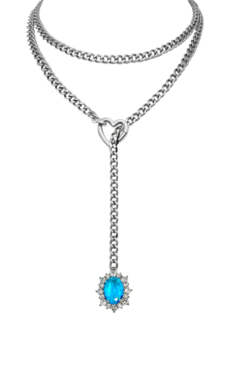 LoveChains™ - Gemstone Charm Loop Choker
