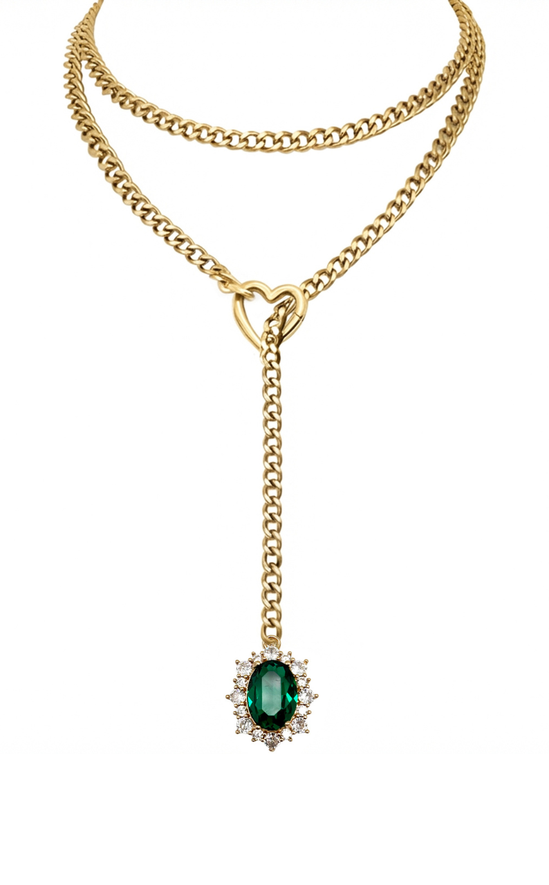 LoveChains™ - Gemstone Charm Loop Choker