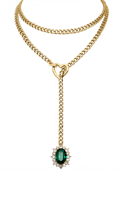 LoveChains™ - Gemstone Charm Loop Choker