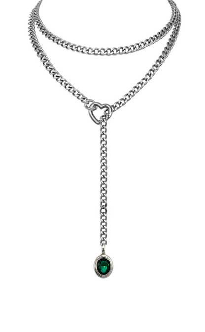 LoveChains™ - Crystal Charm Loop Slip Choker