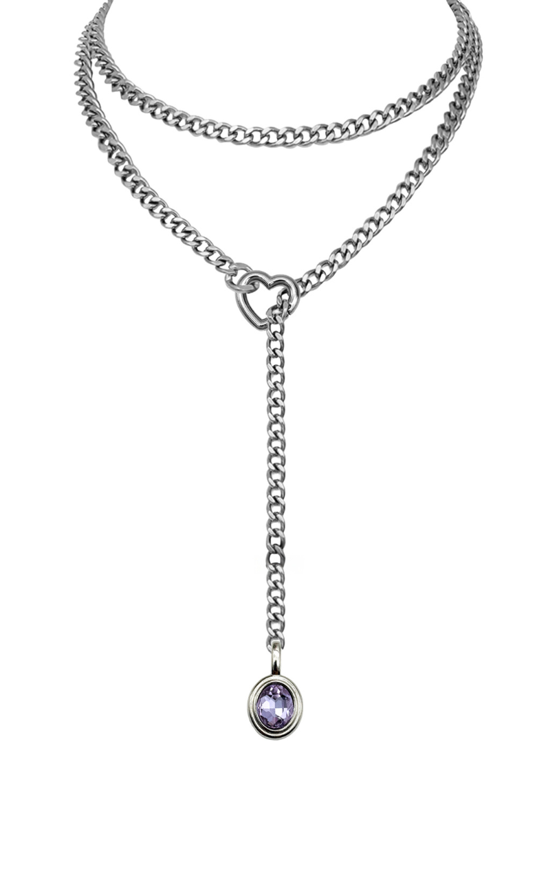 LoveChains™ - Crystal Charm Loop Slip Choker