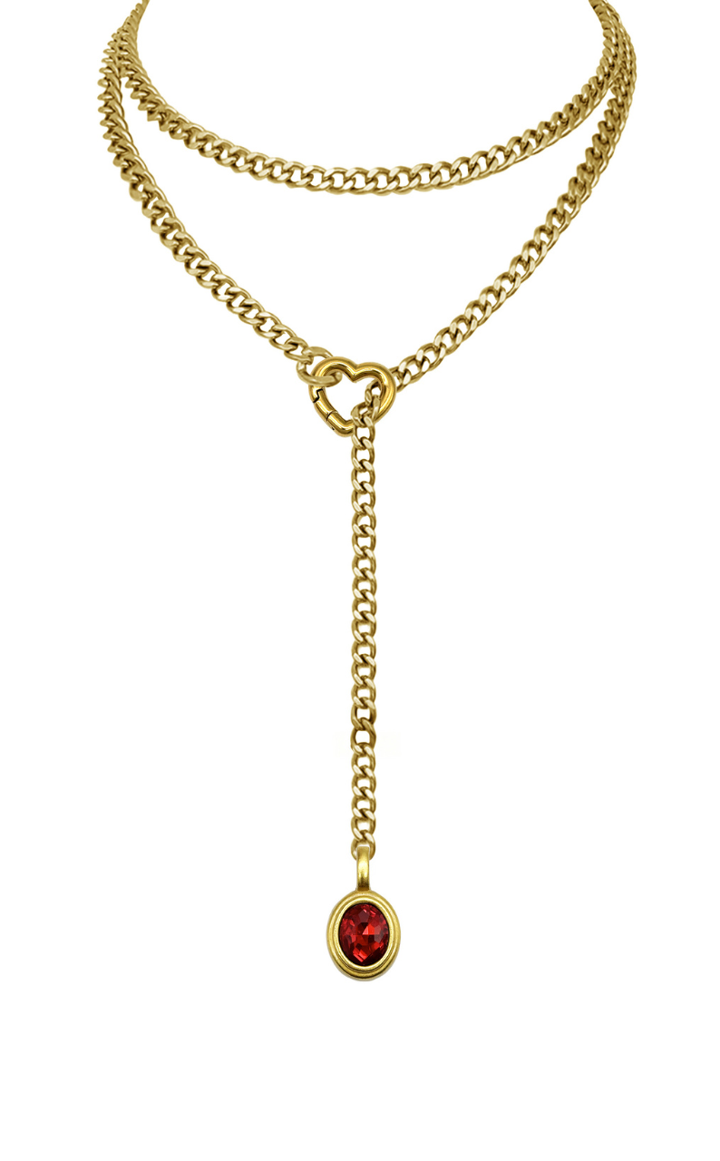 LoveChains™ - Crystal Charm Loop Slip Choker