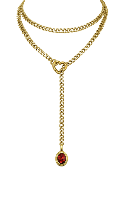 LoveChains™ - Crystal Charm Loop Slip Choker