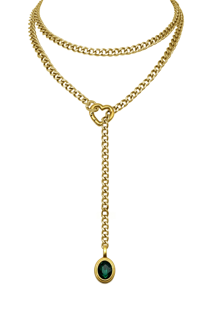 LoveChains™ - Crystal Charm Loop Slip Choker