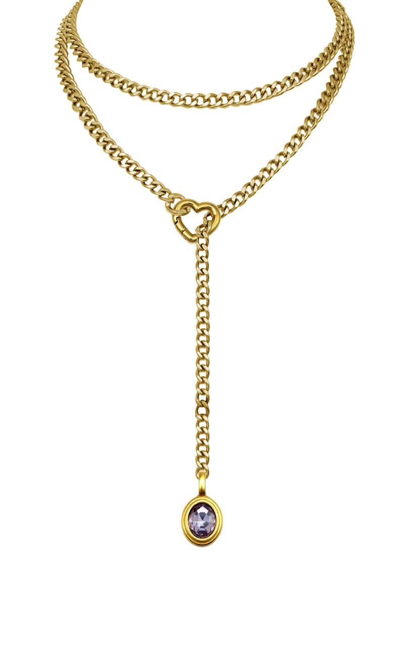 LoveChains™ - Crystal Charm Loop Slip Choker