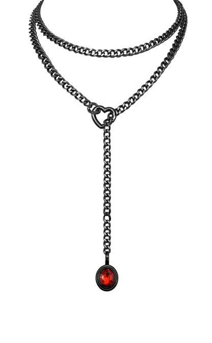 LoveChains™ - Crystal Charm Loop Slip Choker