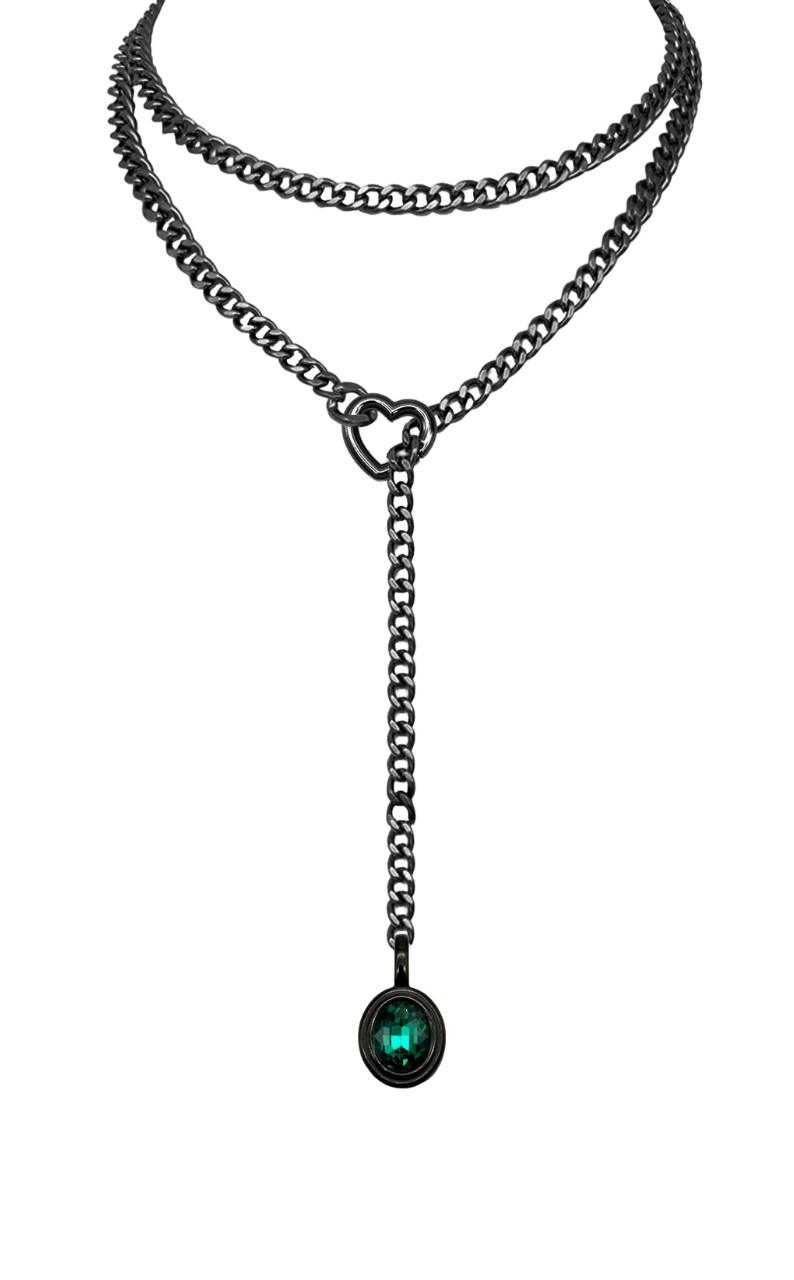 LoveChains™ - Crystal Charm Loop Slip Choker