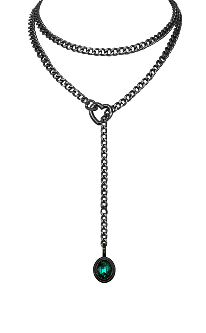 LoveChains™ - Crystal Charm Loop Slip Choker
