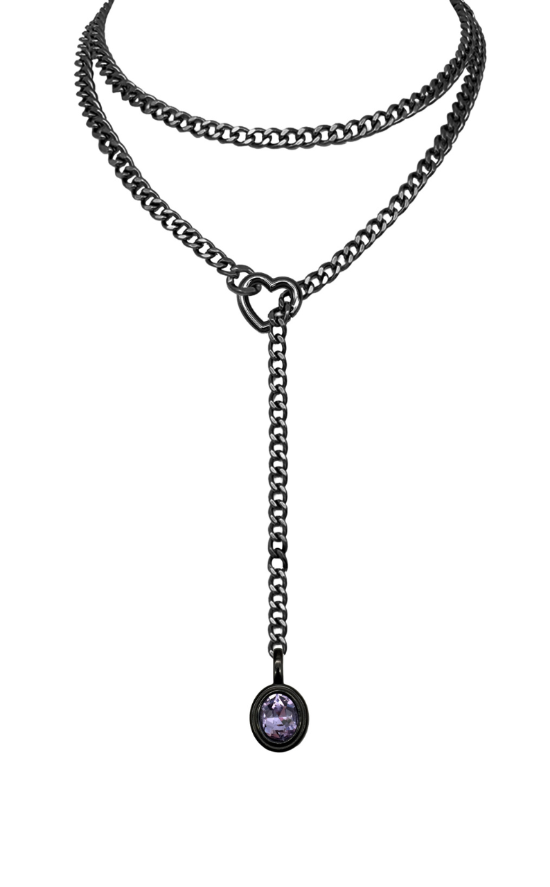 LoveChains™ - Crystal Charm Loop Slip Choker