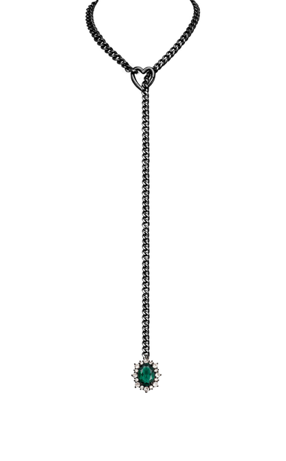 LoveChains™ - Gemstone Charm Slip Chain Choker