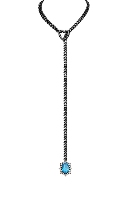 LoveChains™ - Gemstone Charm Slip Chain Choker