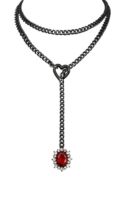 LoveChains™ - Gemstone Charm Loop Choker