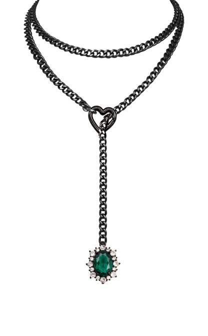 LoveChains™ - Gemstone Charm Loop Choker