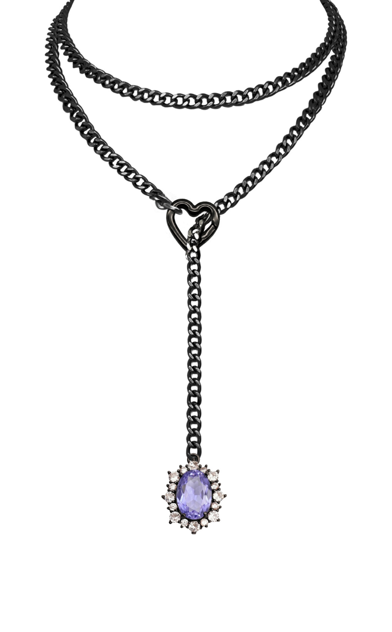 LoveChains™ - Gemstone Charm Loop Choker