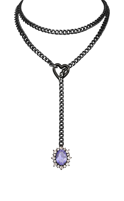 LoveChains™ - Gemstone Charm Loop Choker