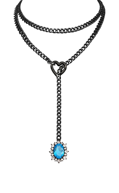 LoveChains™ - Gemstone Charm Loop Choker
