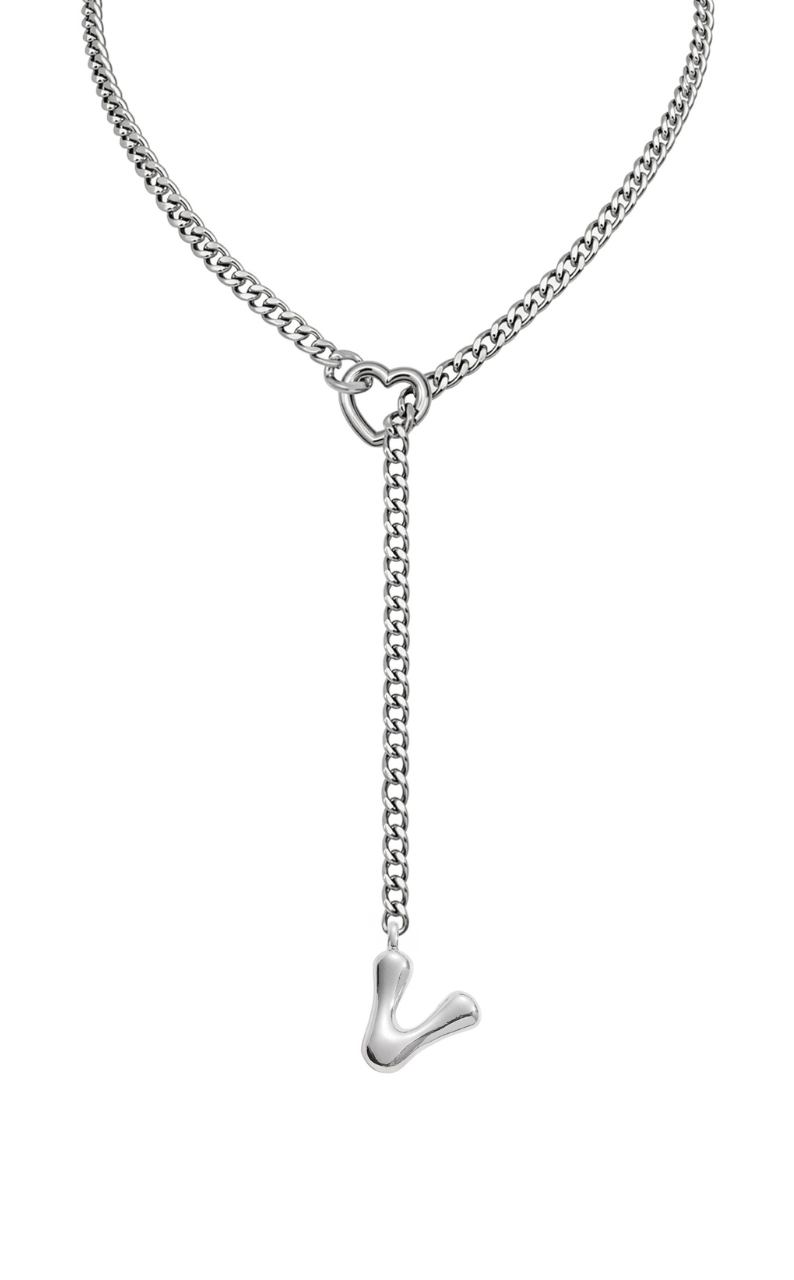 LoveChains™ - Initial Charm Slip Chain Choker