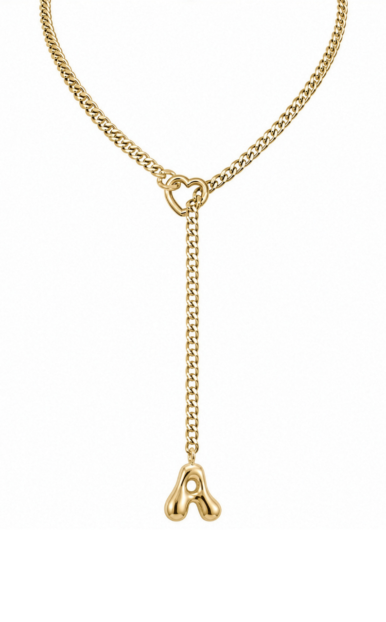 LoveChains™ - Initial Charm Slip Chain Choker