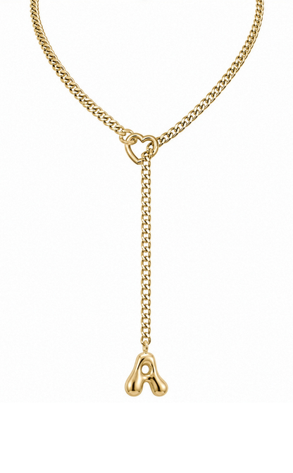 LoveChains™ - Initial Charm Slip Chain Choker