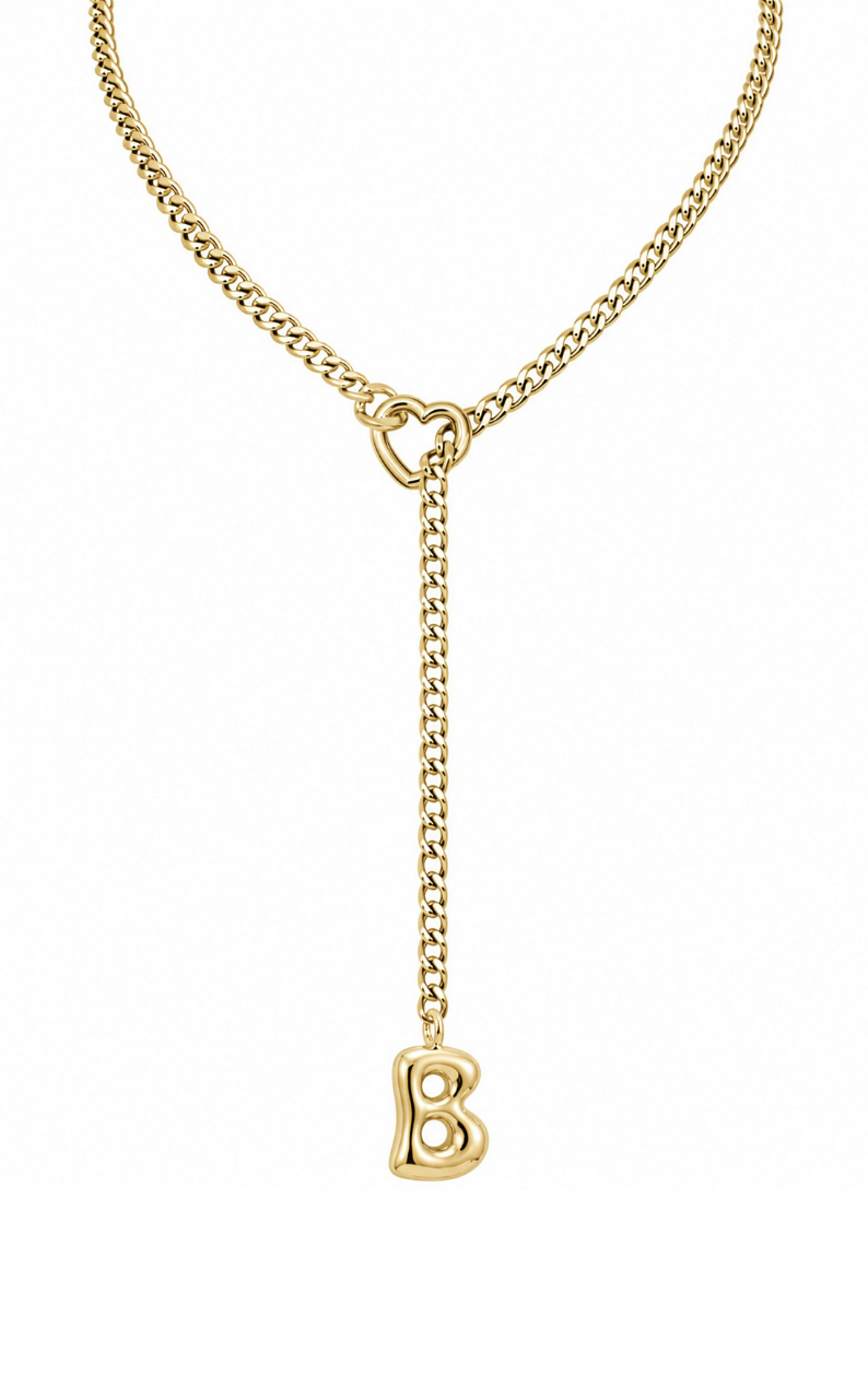 LoveChains™ - Initial Charm Slip Chain Choker