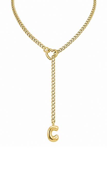 LoveChains™ - Initial Charm Slip Chain Choker