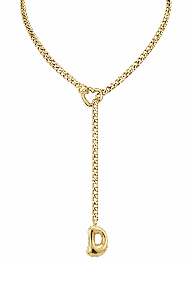 LoveChains™ - Initial Charm Slip Chain Choker