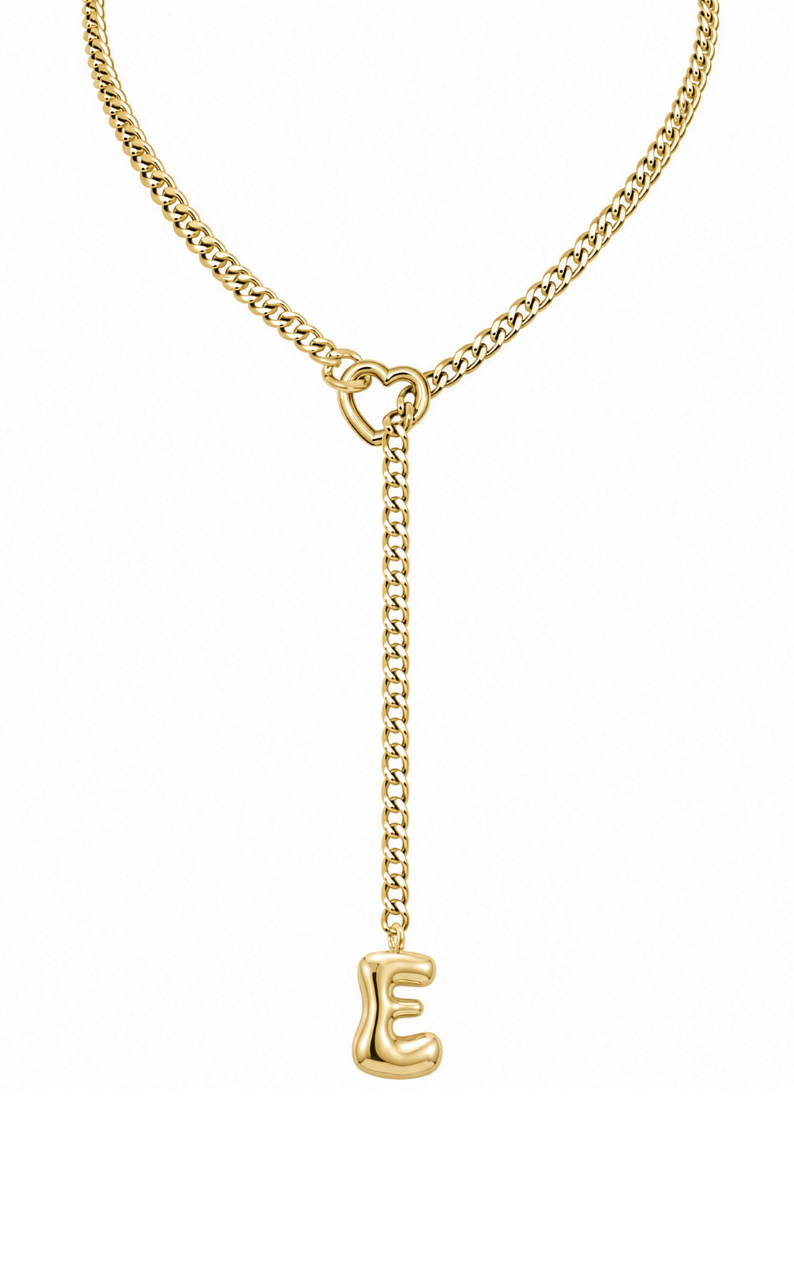 LoveChains™ - Initial Charm Slip Chain Choker
