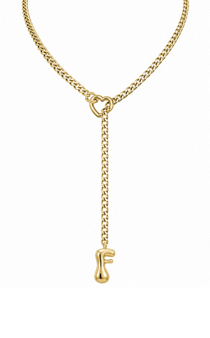 LoveChains™ - Initial Charm Slip Chain Choker