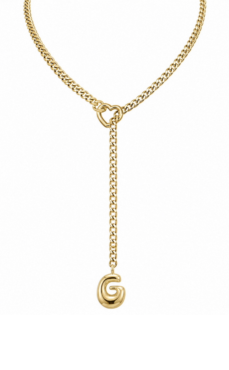 LoveChains™ - Initial Charm Slip Chain Choker
