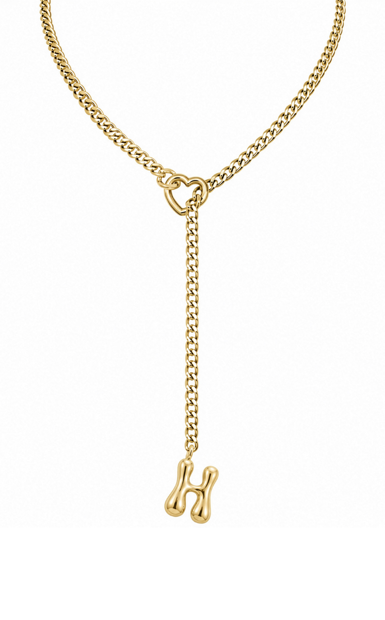 LoveChains™ - Initial Charm Slip Chain Choker