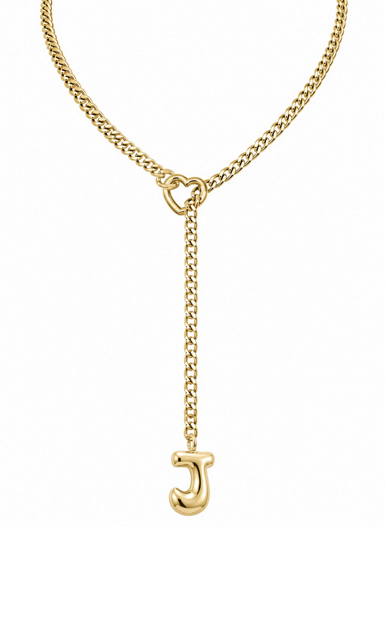 LoveChains™ - Initial Charm Slip Chain Choker