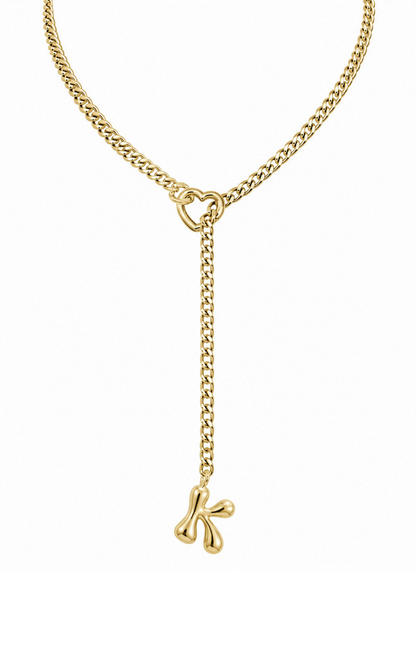 LoveChains™ - Initial Charm Slip Chain Choker
