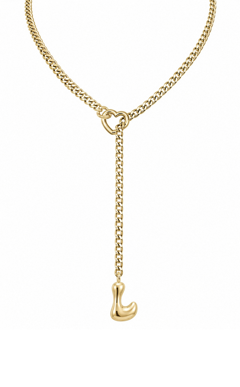 LoveChains™ - Initial Charm Slip Chain Choker