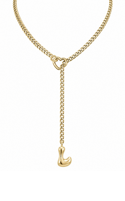 LoveChains™ - Initial Charm Slip Chain Choker
