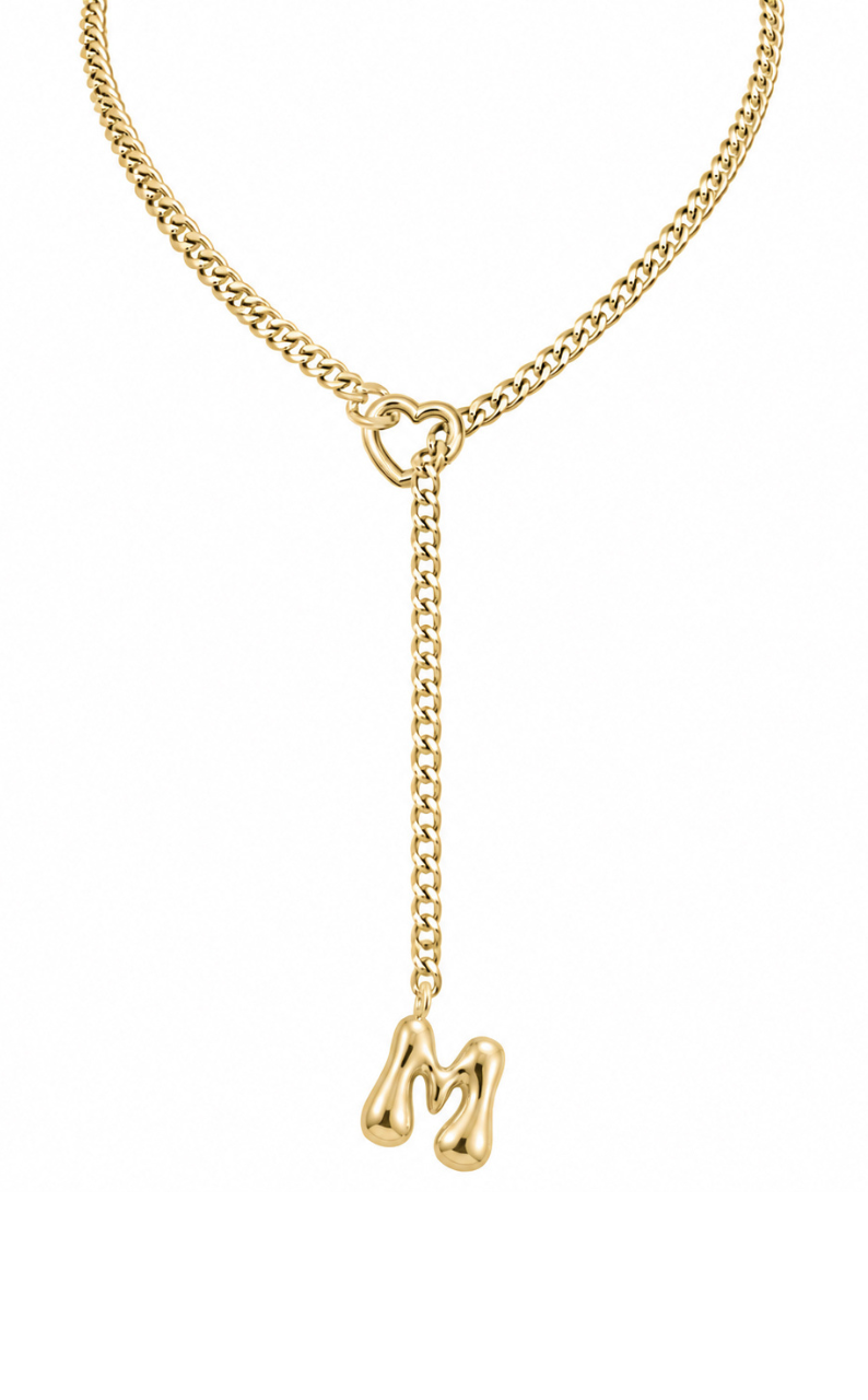 LoveChains™ - Initial Charm Slip Chain Choker