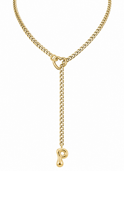 LoveChains™ - Initial Charm Slip Chain Choker