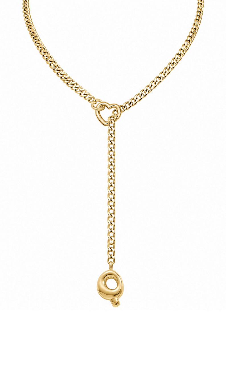 LoveChains™ - Initial Charm Slip Chain Choker