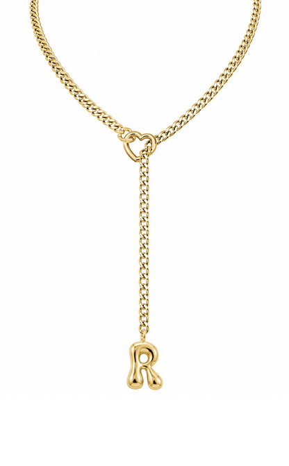 LoveChains™ - Initial Charm Slip Chain Choker