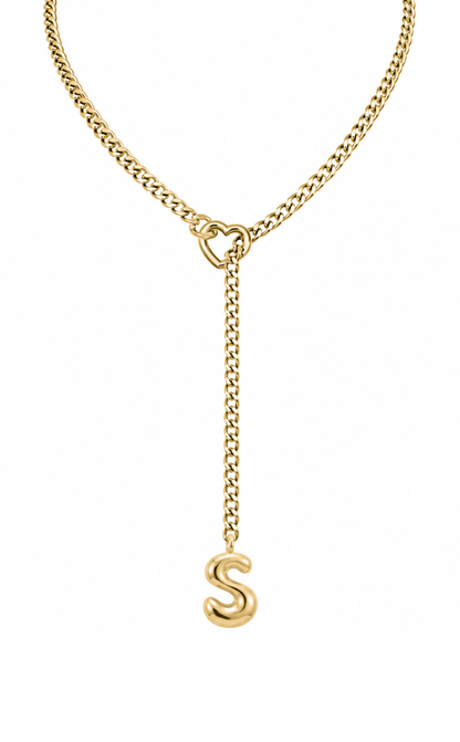 LoveChains™ - Initial Charm Slip Chain Choker