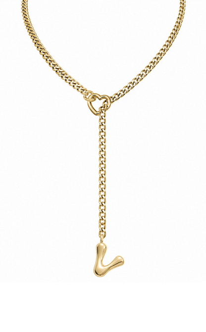 LoveChains™ - Initial Charm Slip Chain Choker