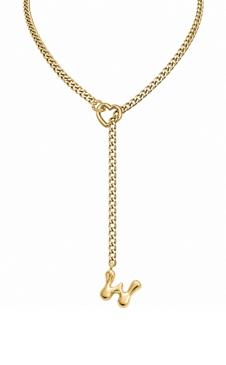 LoveChains™ - Initial Charm Slip Chain Choker