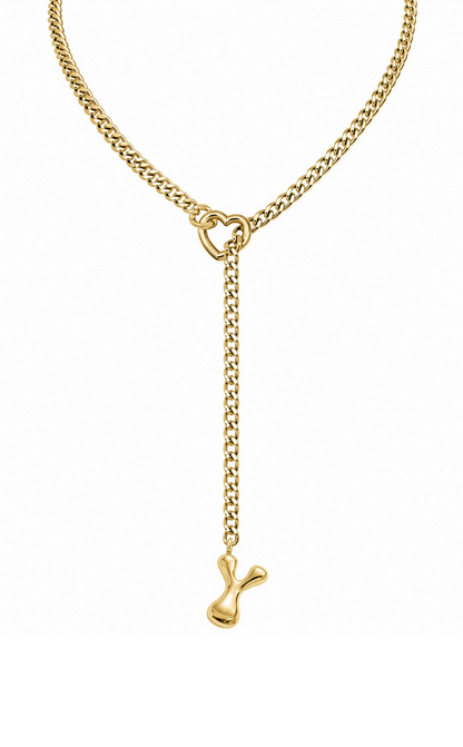 LoveChains™ - Initial Charm Slip Chain Choker