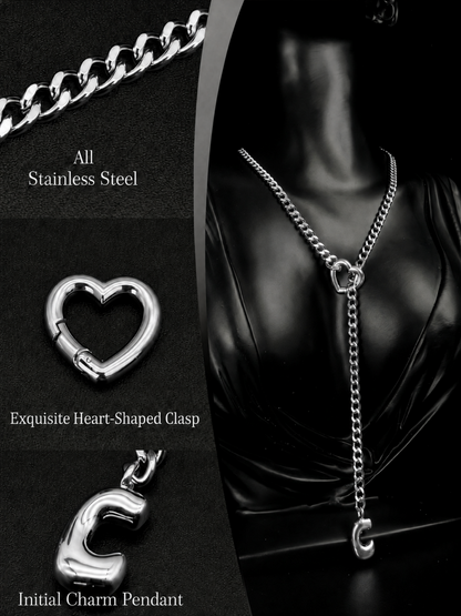 LoveChains™ - Initial Charm Slip Chain Choker