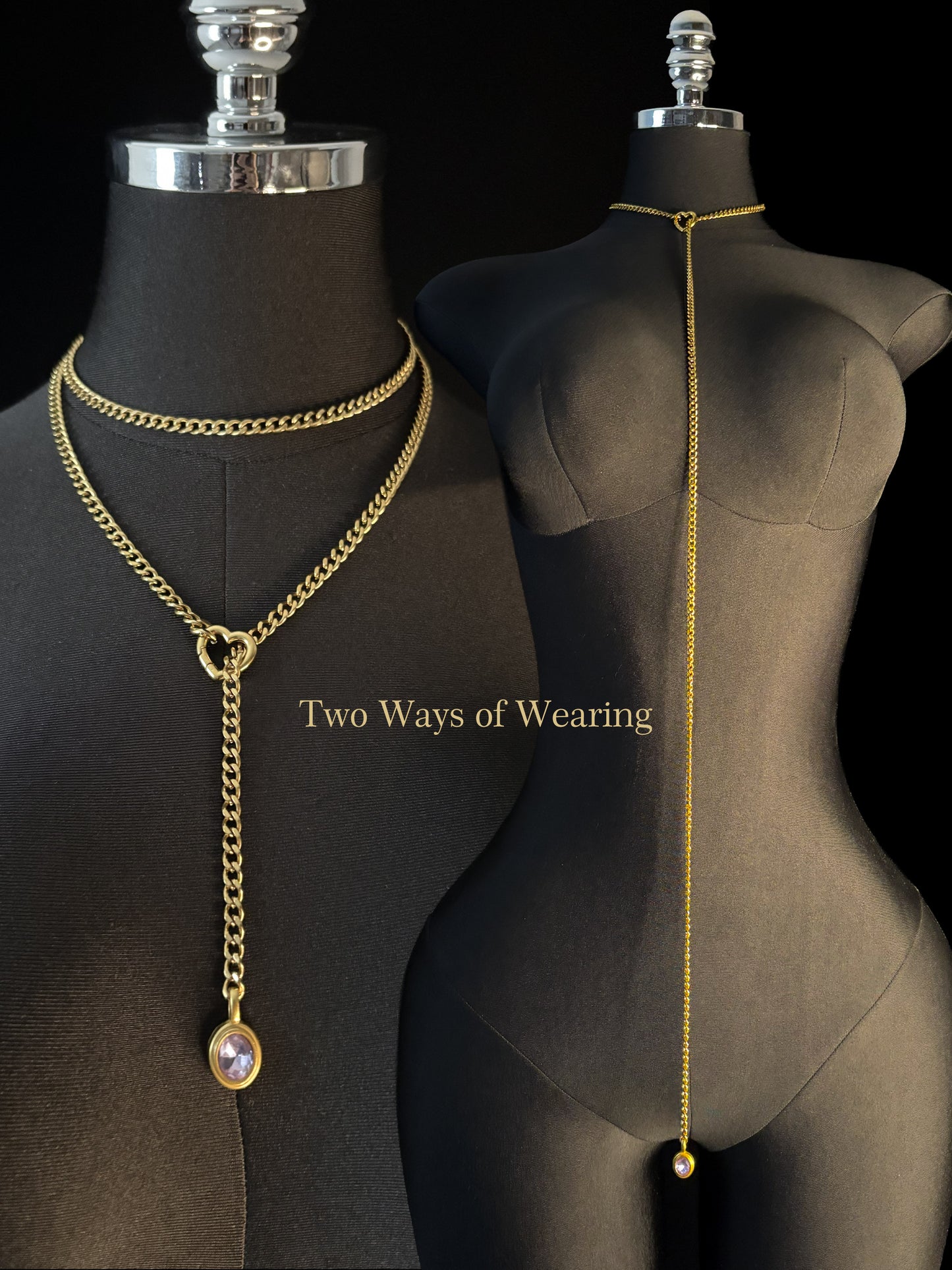 LoveChains™ - Crystal Charm Loop Slip Choker