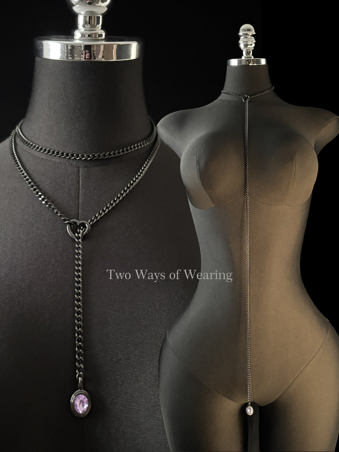 LoveChains™ - Crystal Charm Loop Slip Choker